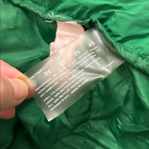 The Arrivals Turbo Puffer coat green L - Picture 12 of 12